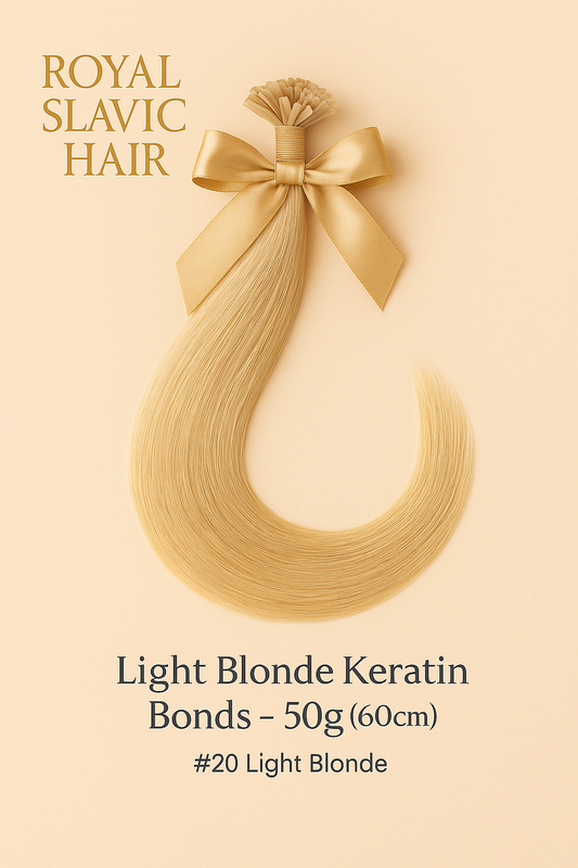 #20 Light Blonde Keratin Bonds – 50g (60cm)